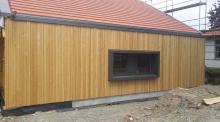 Holzfassade an Neubau einer KITA in Markoldendorf